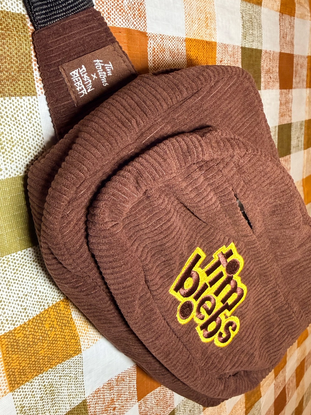 Tim Hortons x Justin Bieber Timbiebs Corduroy Belt Bag Fanny Pack
